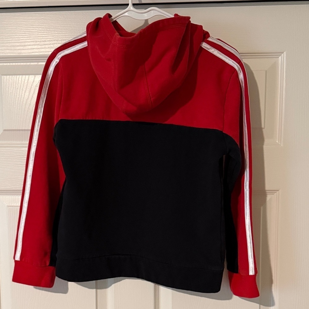 Adidas Kids Hoodie in Red and Black - Picture 7 of 7